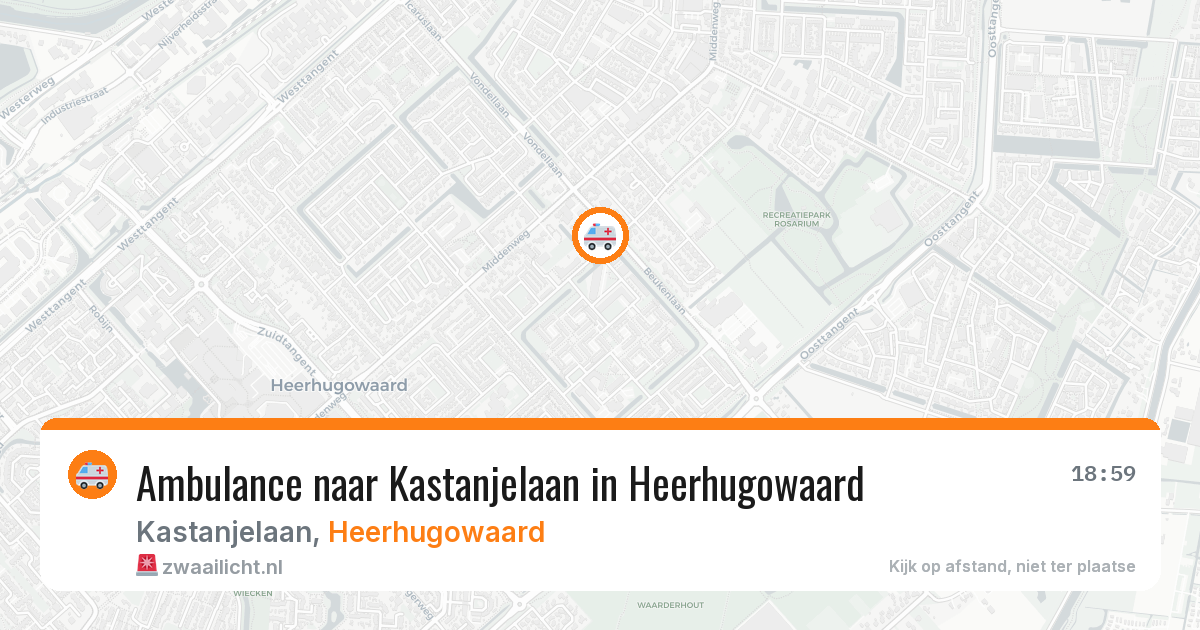 Ambulance naar Kastanjelaan in Heerhugowaard — 4 jun 2026