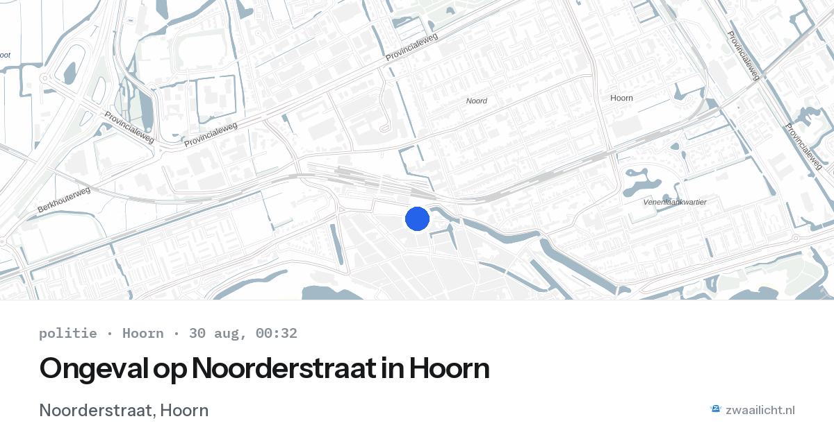 Ongeval op Noorderstraat in Hoorn — 29 aug 2026