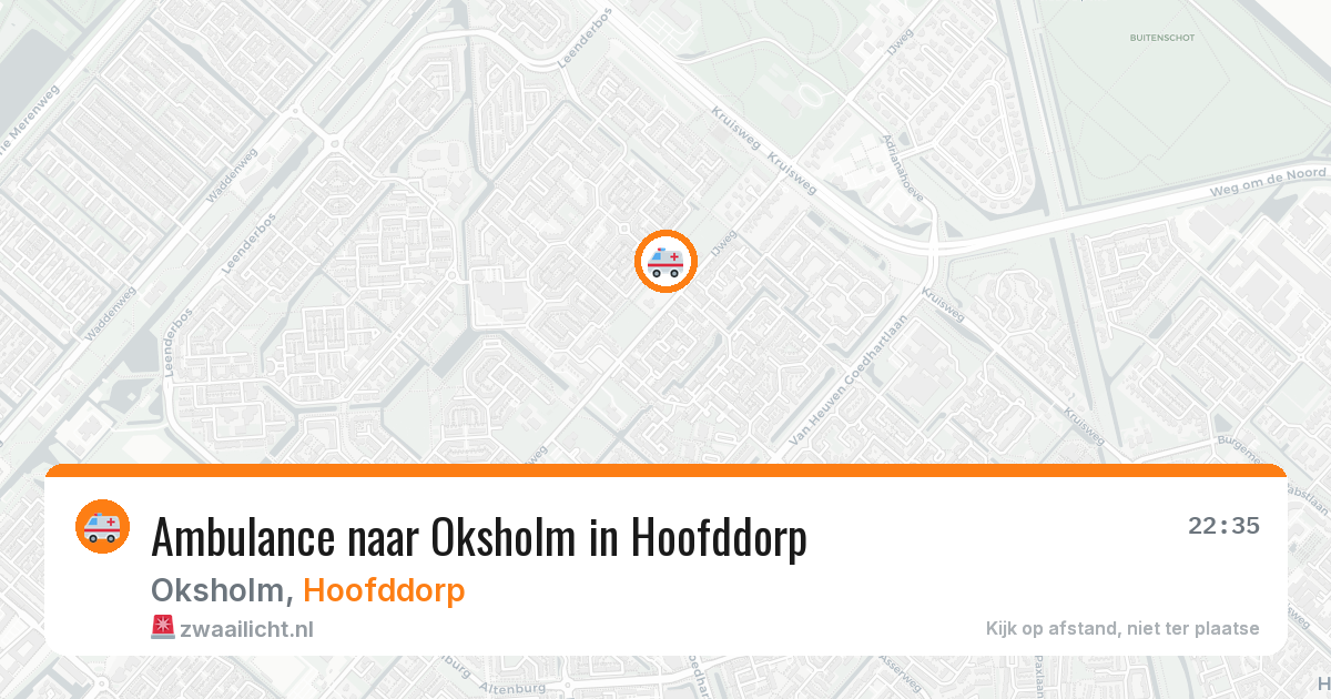 Ambulance naar Oksholm in Hoofddorp — 28 jun 2026