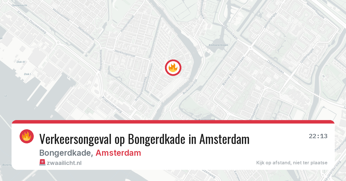 Verkeersongeval op Bongerdkade in Amsterdam — 31 mrt 2026