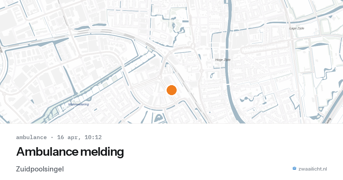 Ambulance melding — 16 apr 2026