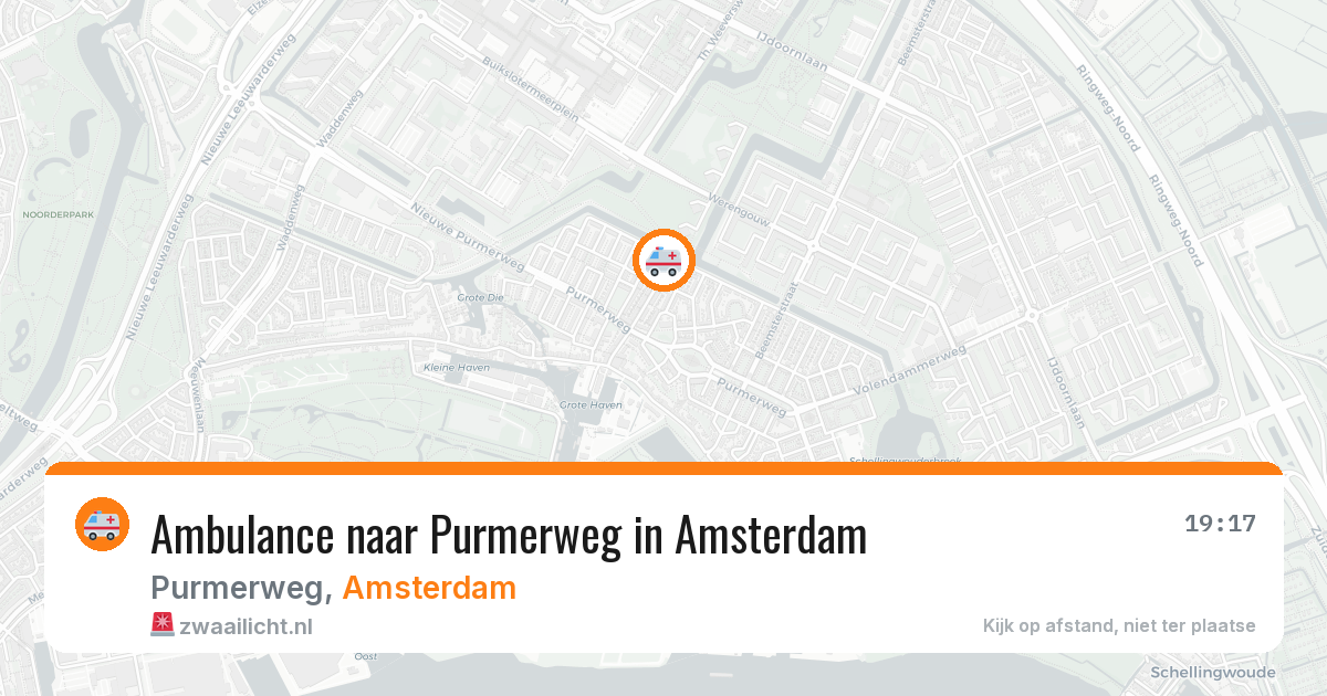 Ambulance naar Purmerweg in Amsterdam — 6 aug 2026