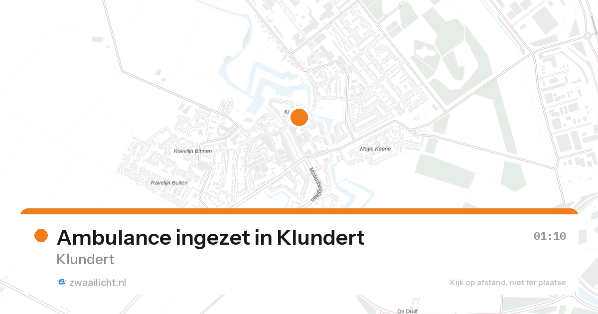 Ambulance ingezet in Klundert — 29 jun 2026