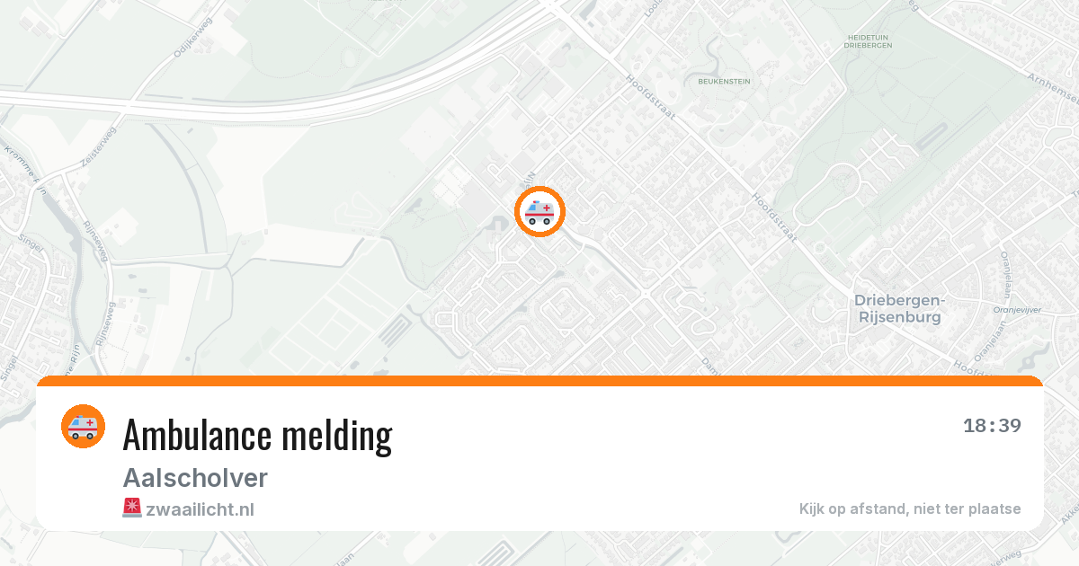 Ambulance melding — 27 jul 2026