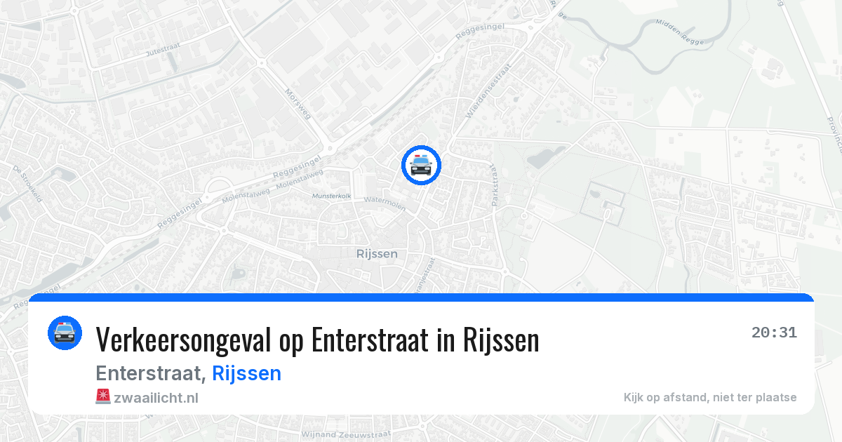 Verkeersongeval op Enterstraat in Rijssen — 5 apr 2026