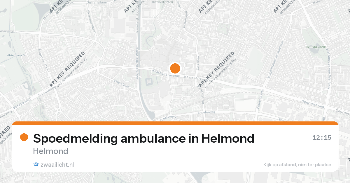 Spoedmelding ambulance in Helmond — 26 aug 2026