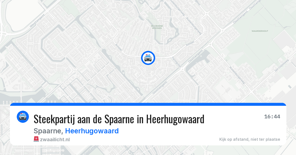 Steekpartij aan de Spaarne in Heerhugowaard — 21 jun 2026