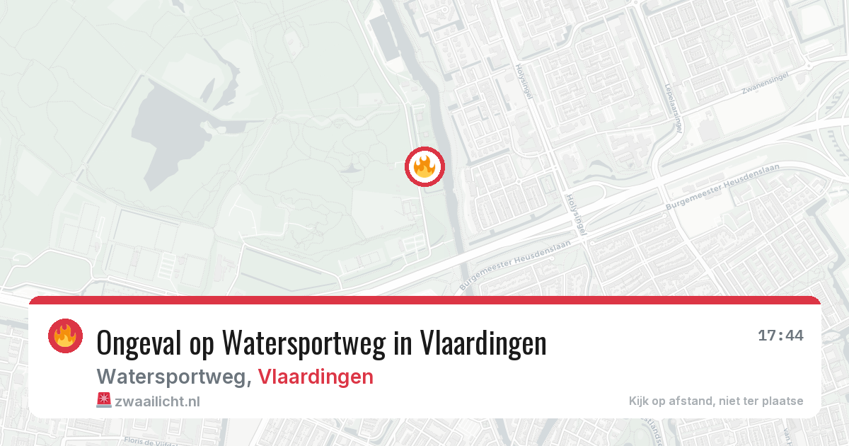 Ongeval op Watersportweg in Vlaardingen — 30 mei 2026