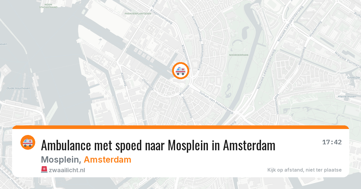 Ambulance met spoed naar Mosplein in Amsterdam — 30 jun 2026