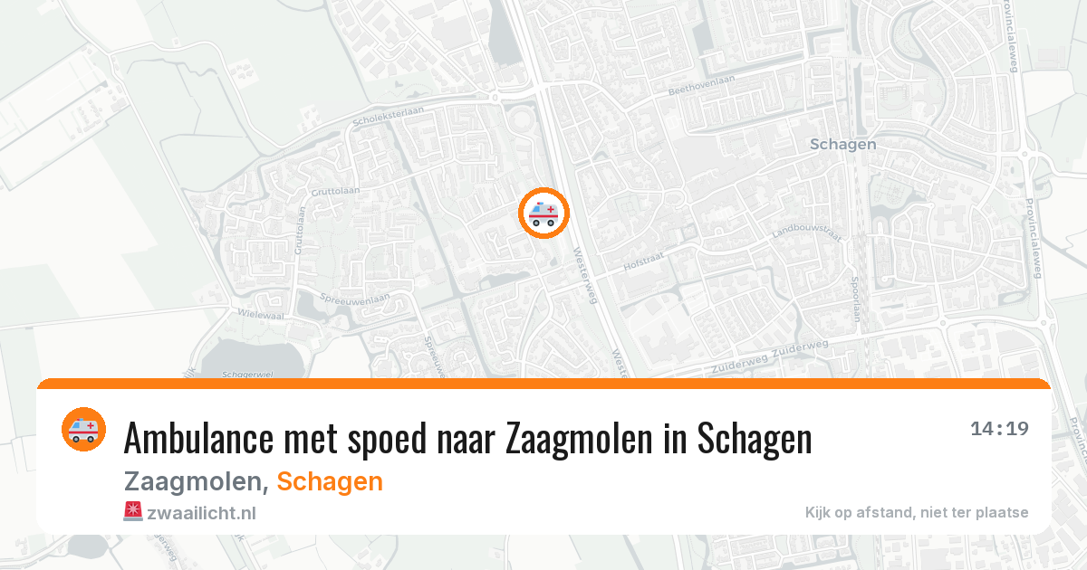 Ambulance met spoed naar Zaagmolen in Schagen — 29 jul 2026