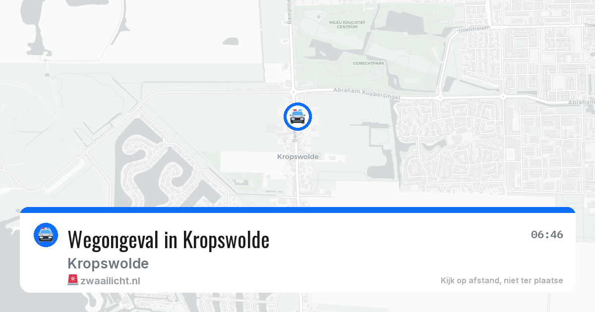 Wegongeval in Kropswolde — 23 feb 2026