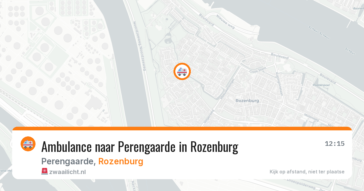 Ambulance naar Perengaarde in Rozenburg — 4 apr 2026