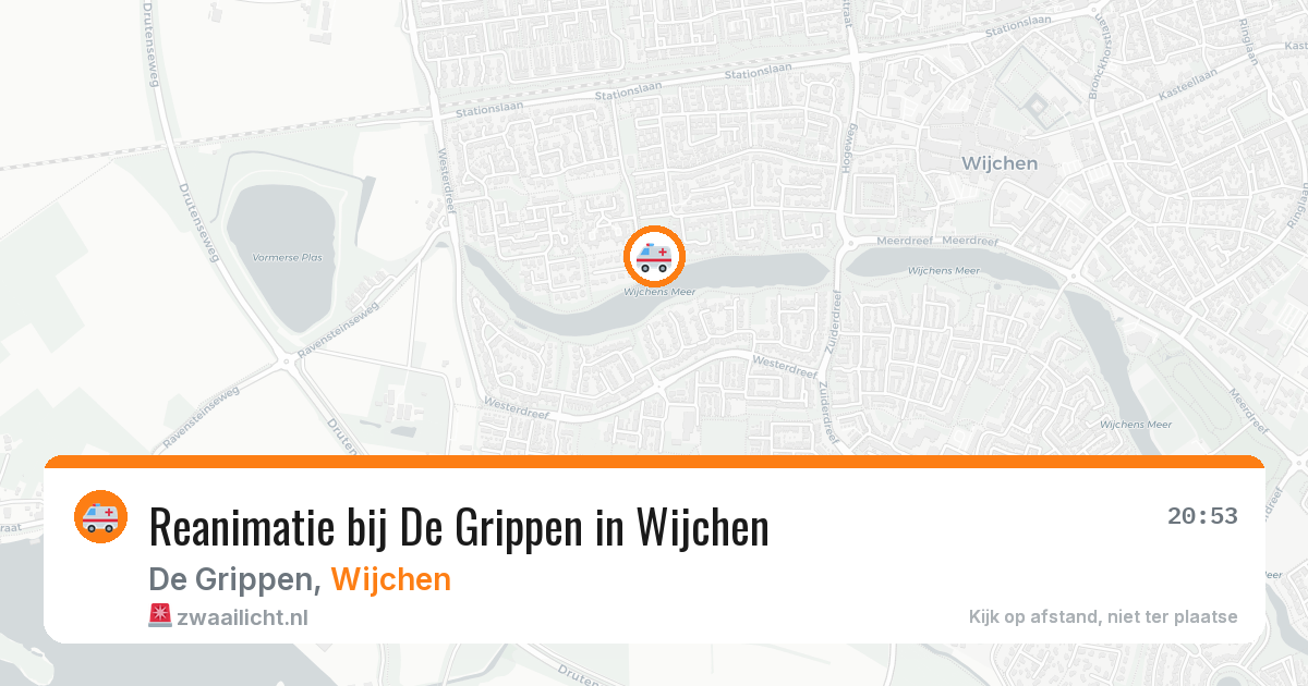 Reanimatie bij De Grippen in Wijchen — 6 apr 2026