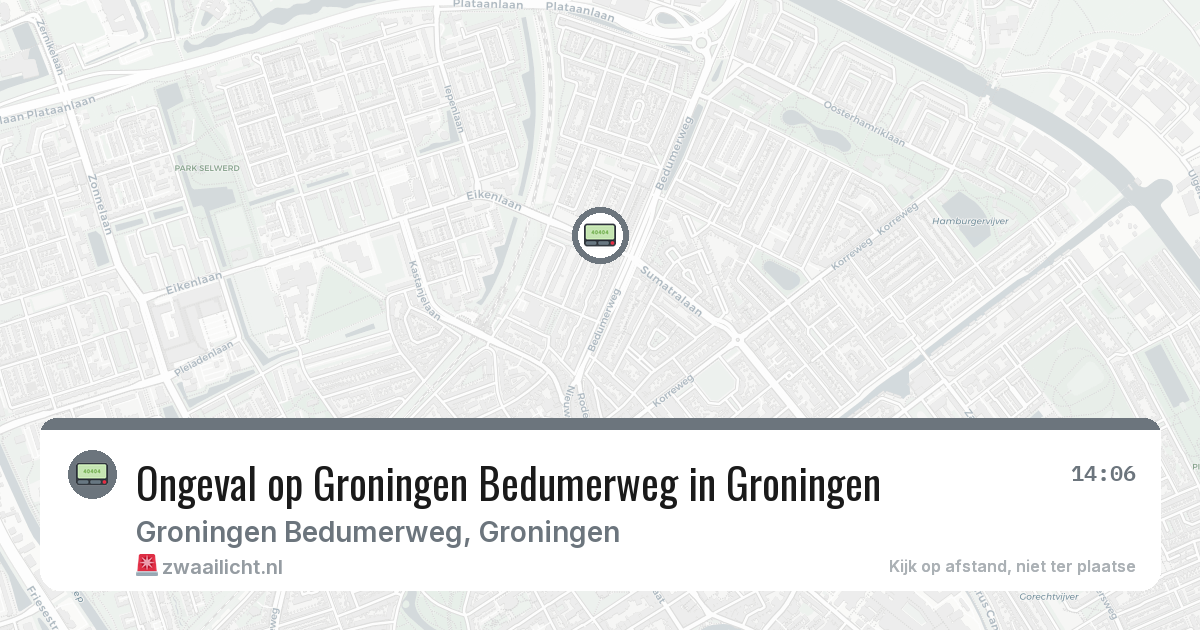 Ongeval op Groningen Bedumerweg in Groningen — 8 feb 2026