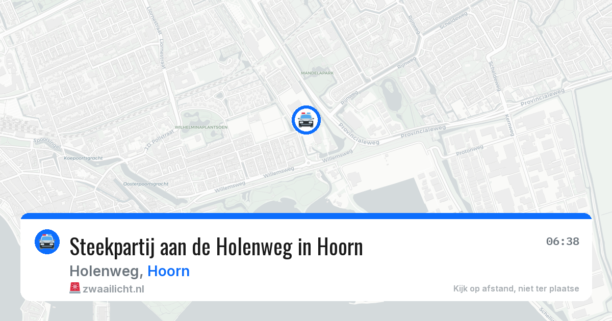 Steekpartij aan de Holenweg in Hoorn — 20 mrt 2026