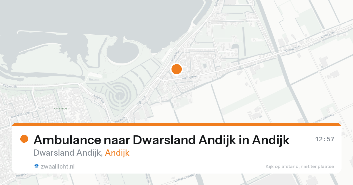 Ambulance naar Dwarsland Andijk in Andijk — 6 jun 2026