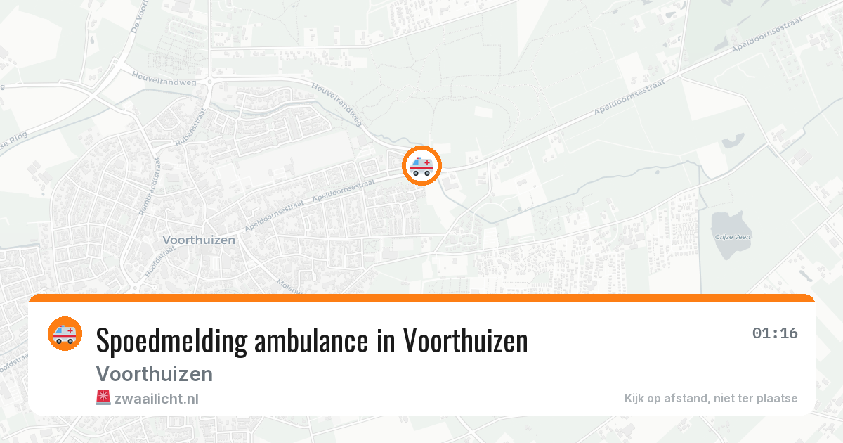 Spoedmelding ambulance in Voorthuizen — 11 aug 2026