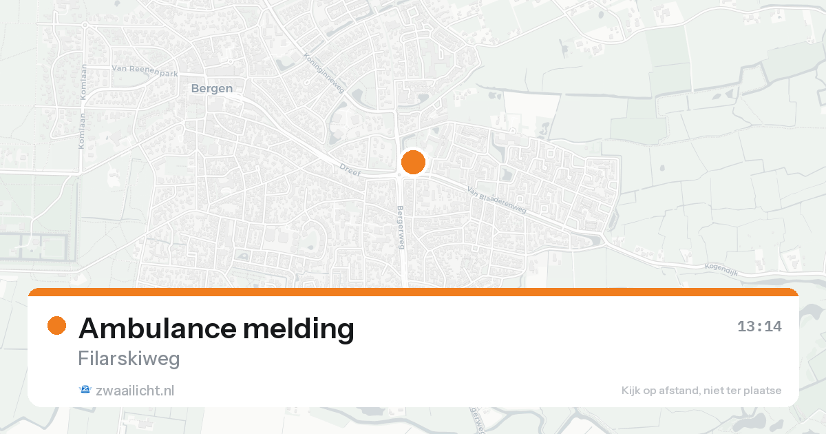Ambulance melding — 31 mei 2026