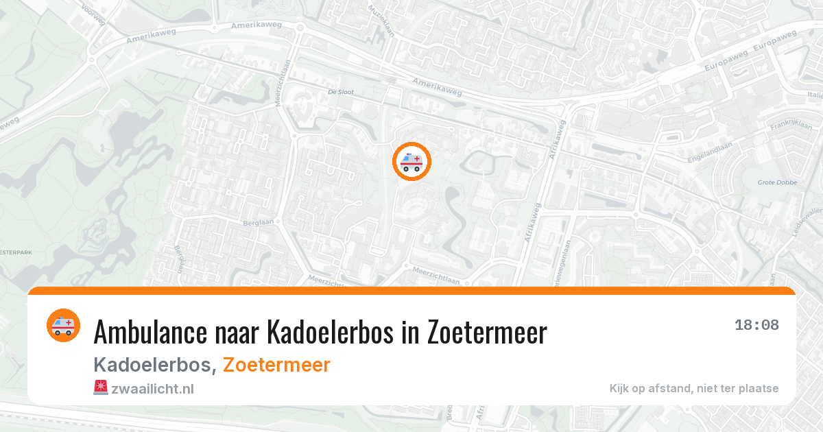Ambulance naar Kadoelerbos in Zoetermeer — 5 jul 2026