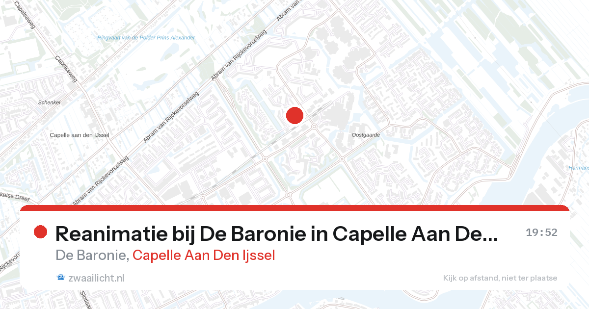 Reanimatie bij De Baronie in Capelle Aan Den Ijssel — 26 aug 2026