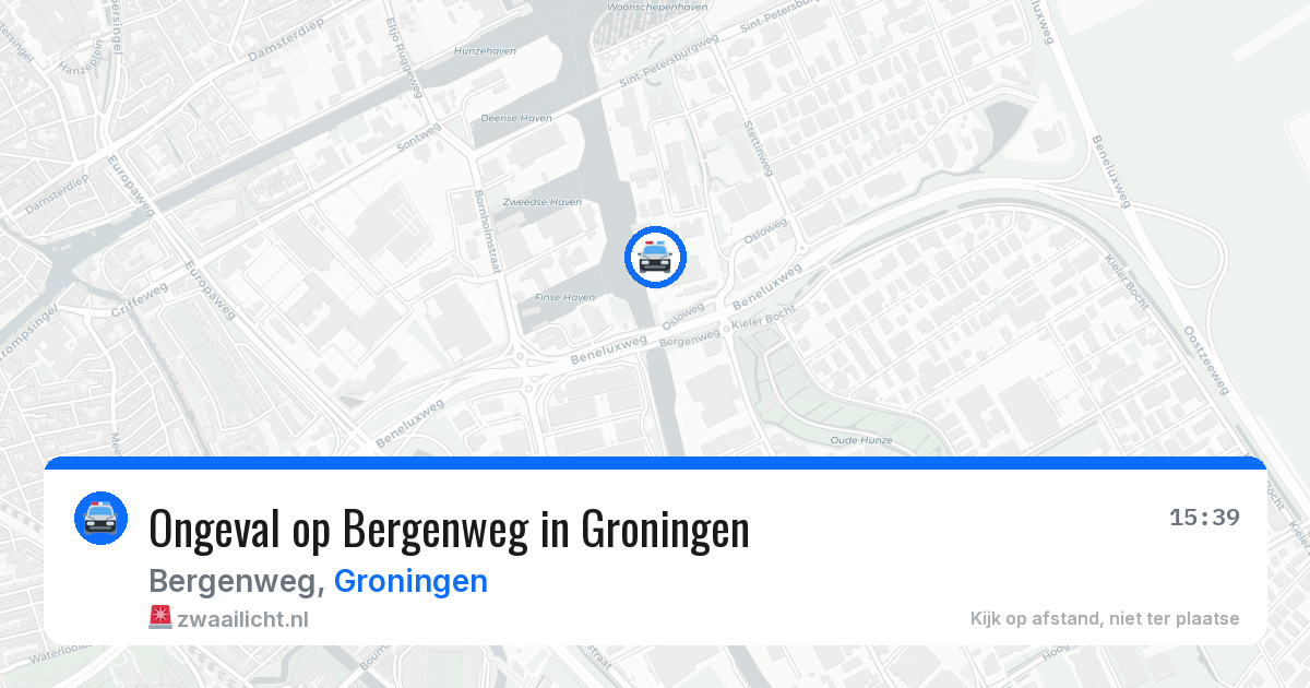 Ongeval op Bergenweg in Groningen — 10 jun 2026