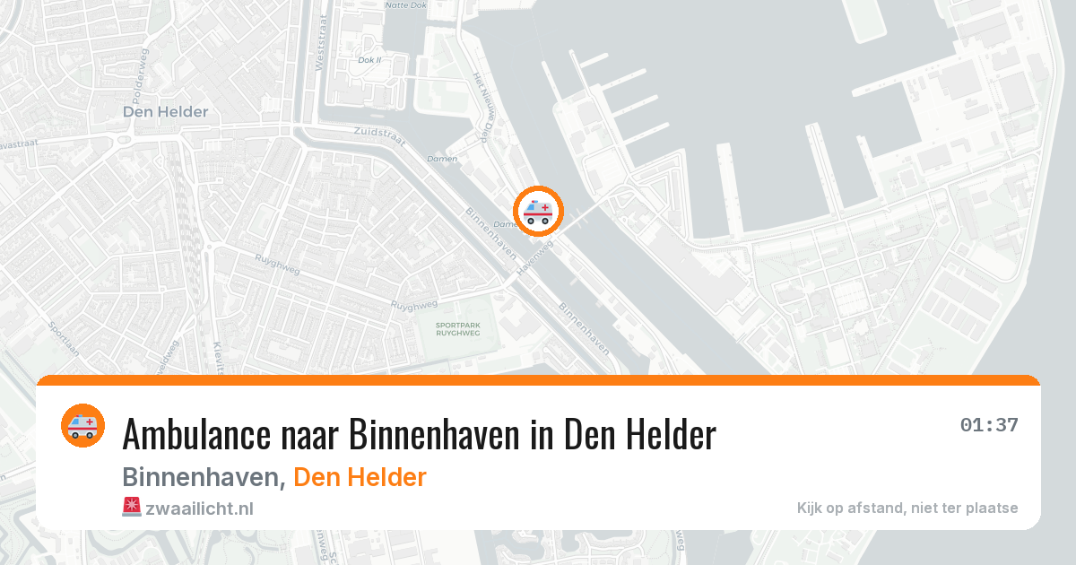 Ambulance naar Binnenhaven in Den Helder — 8 apr 2026