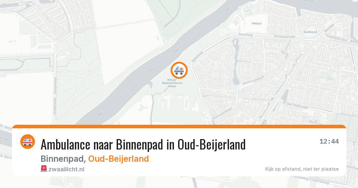 Ambulance naar Binnenpad in Oud-Beijerland — 11 apr 2026
