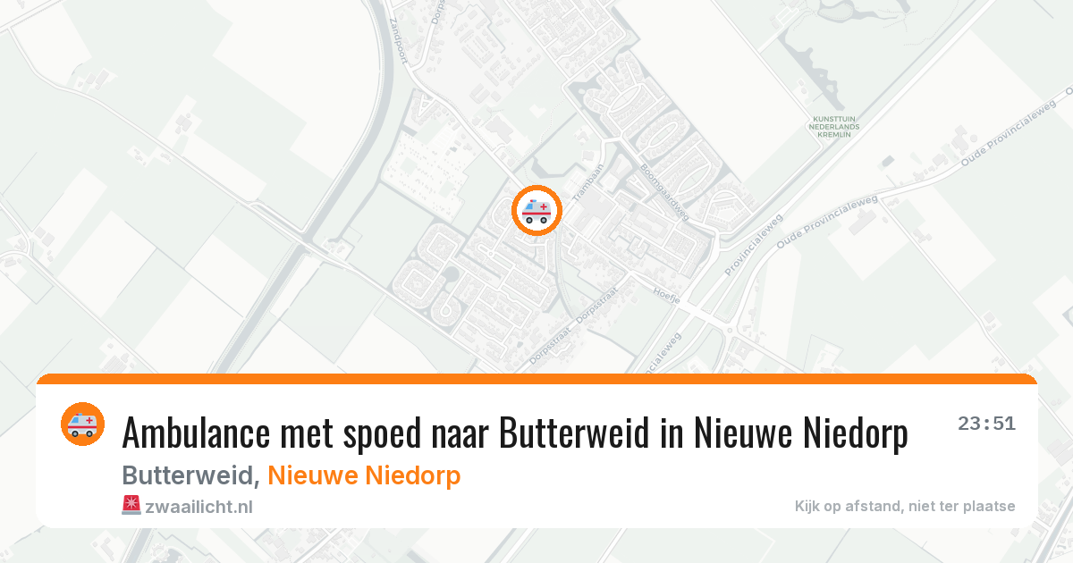 Ambulance met spoed naar Butterweid in Nieuwe Niedorp — 31 mei 2026