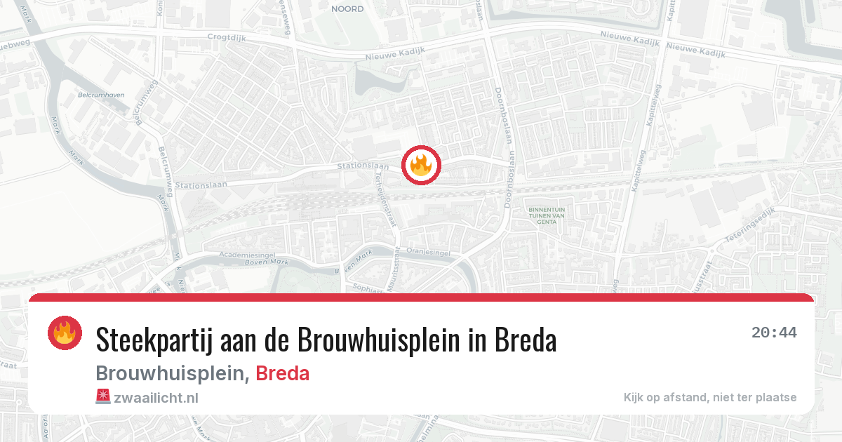 Steekpartij aan de Brouwhuisplein in Breda — 12 feb 2026