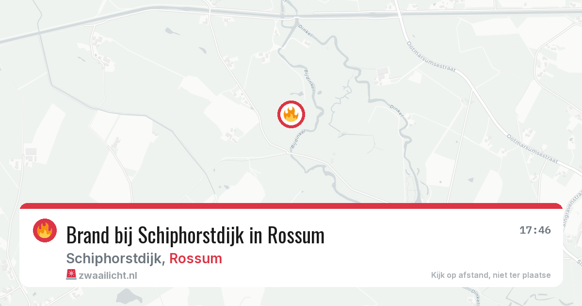 Brand bij Schiphorstdijk in Rossum — 30 apr 2026