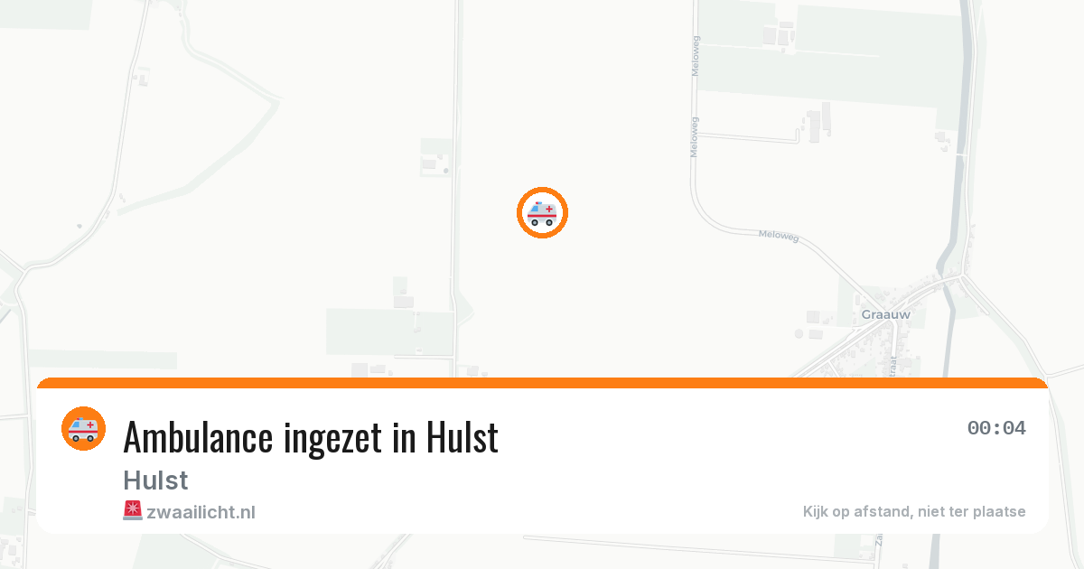 Ambulance ingezet in Hulst — 27 mrt 2026