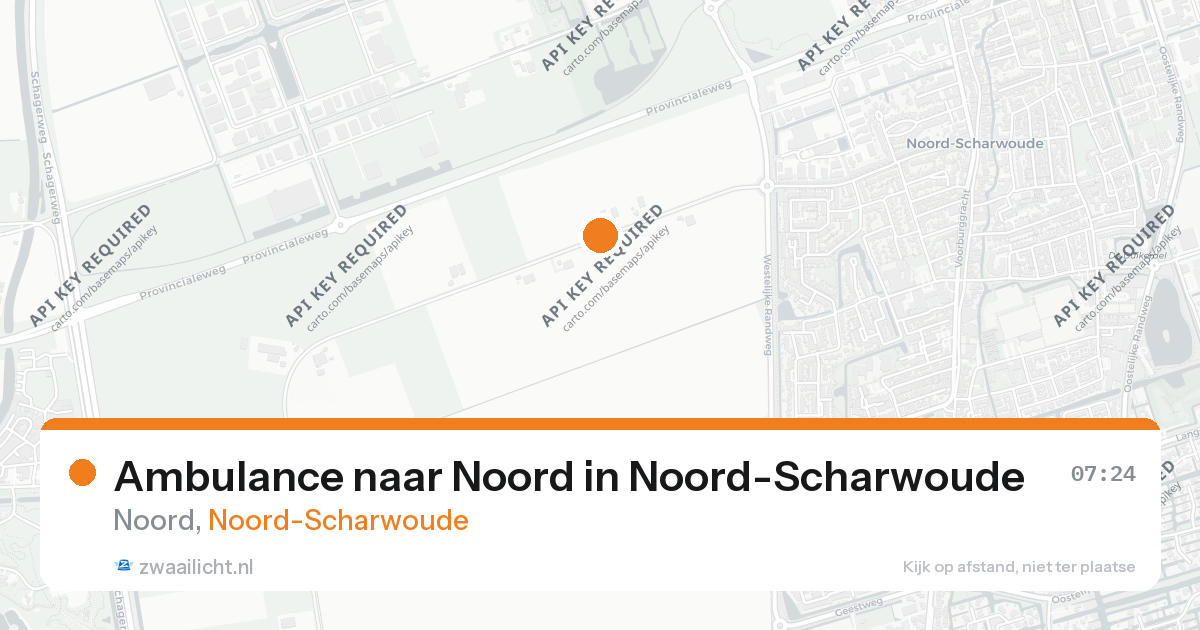 Ambulance naar Noord in Noord-Scharwoude — 26 aug 2026