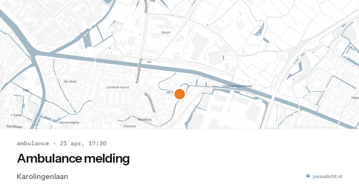 Ambulance melding — 21 apr 2026