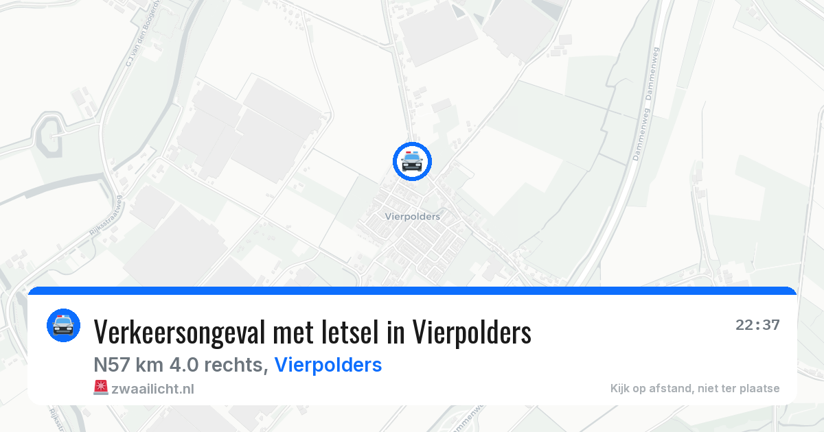 Verkeersongeval met letsel in Vierpolders — 6 jun 2026