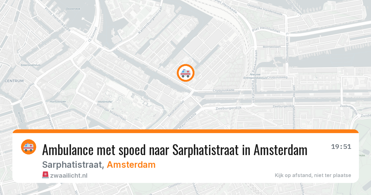 Ambulance met spoed naar Sarphatistraat in Amsterdam — 10 mrt 2026