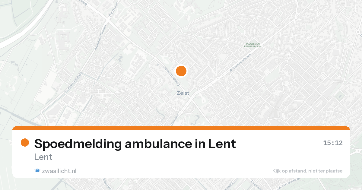 Spoedmelding ambulance in Lent — 7 feb 2026