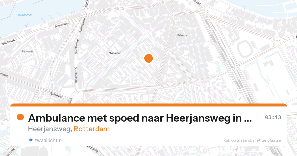 Ambulance met spoed naar Heerjansweg in Rotterdam — 1 feb 2026