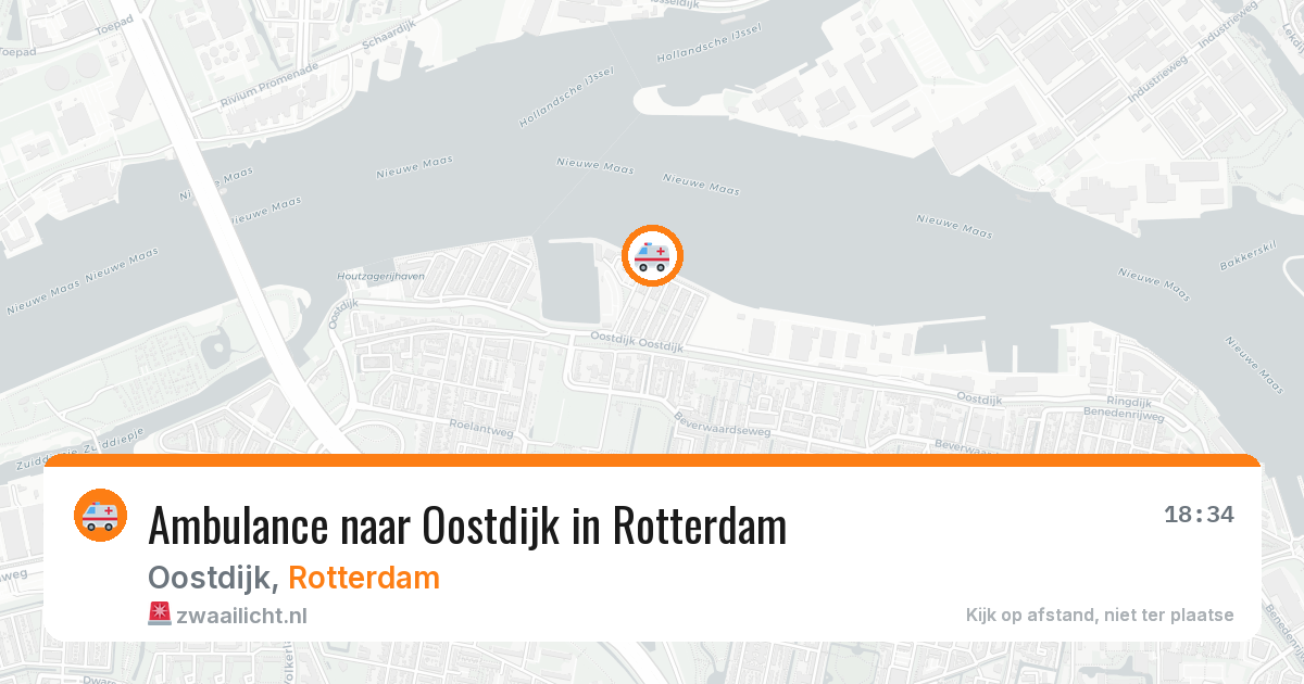 Ambulance naar Oostdijk in Rotterdam — 19 mrt 2026