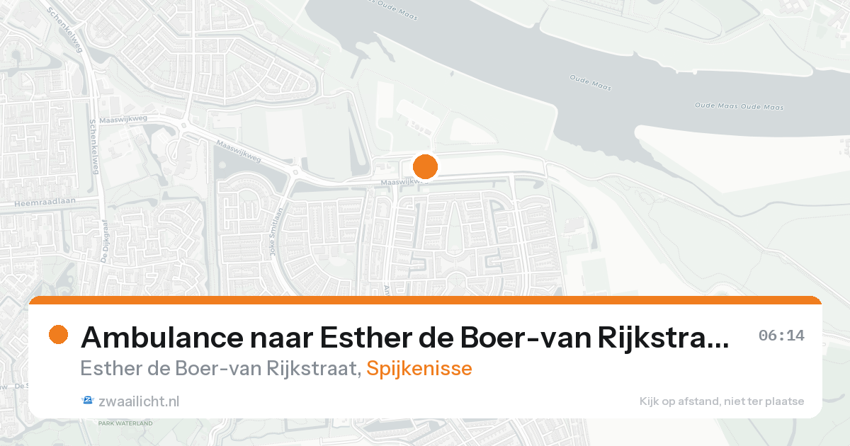 Ambulance naar Esther de Boer-van Rijkstraat in Spijkenisse — 1 jul 2026