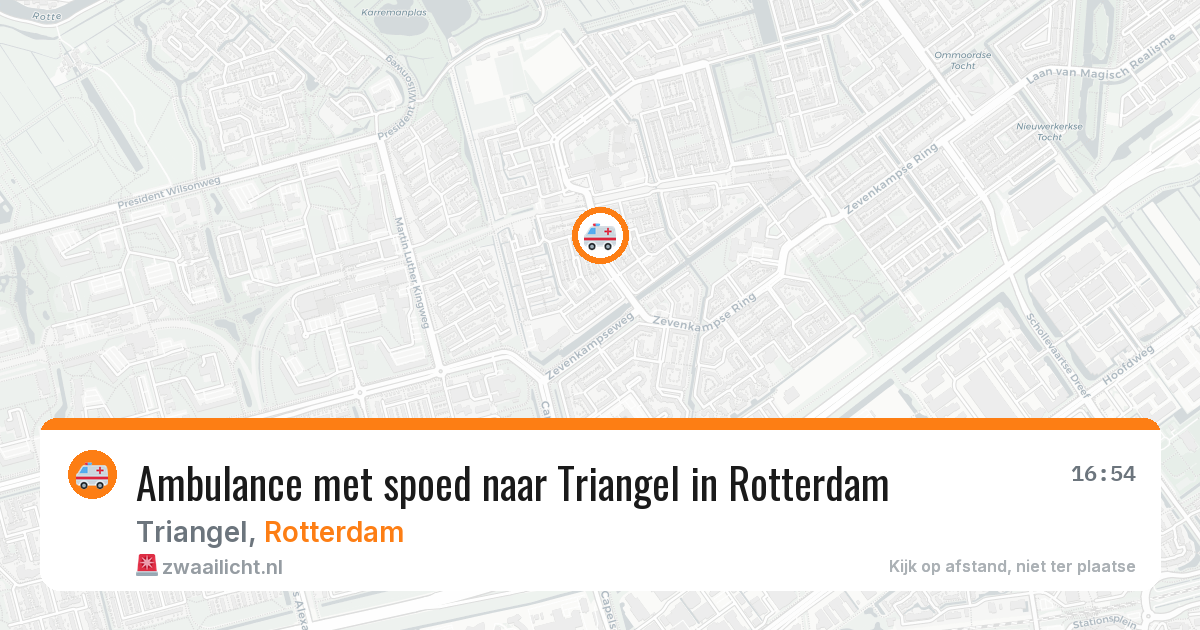 Ambulance met spoed naar Triangel in Rotterdam — 6 apr 2026