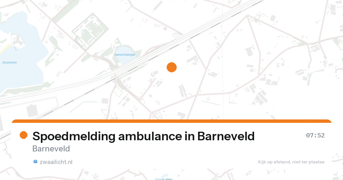 Spoedmelding ambulance in Barneveld — 20 apr 2026