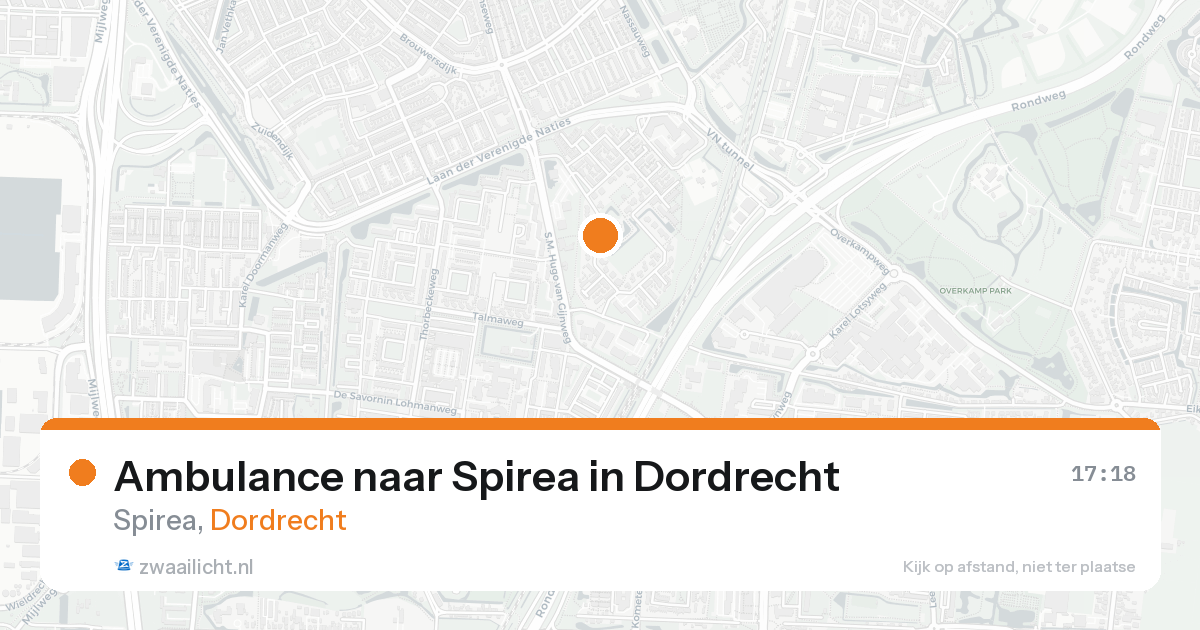 Ambulance naar Spirea in Dordrecht — 19 aug 2026