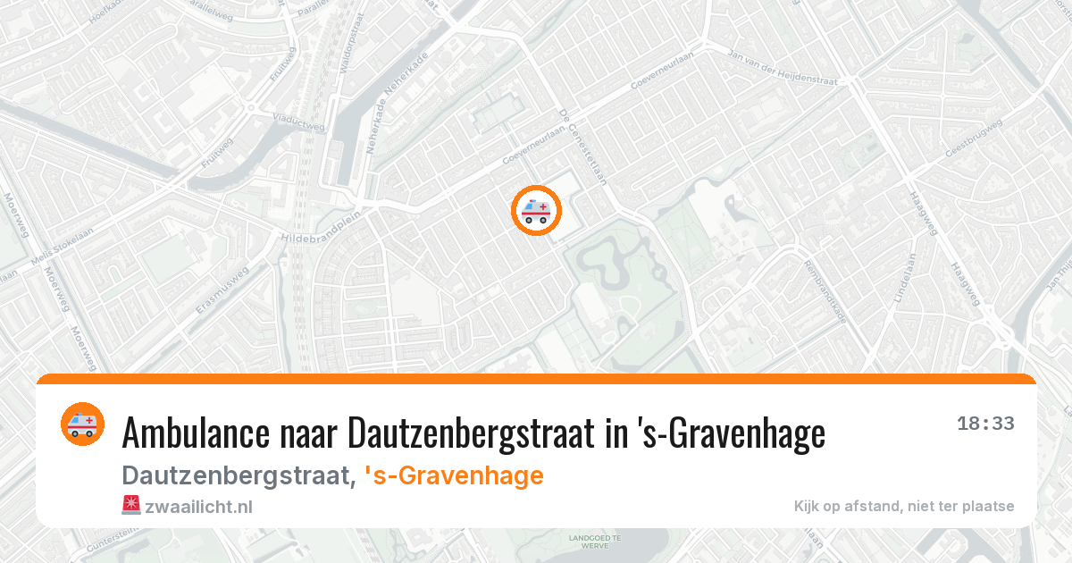 Ambulance naar Dautzenbergstraat in 's-Gravenhage — 21 mrt 2026