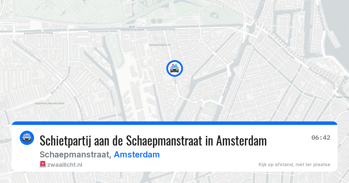 Schietpartij aan de Schaepmanstraat in Amsterdam — 27 apr 2026