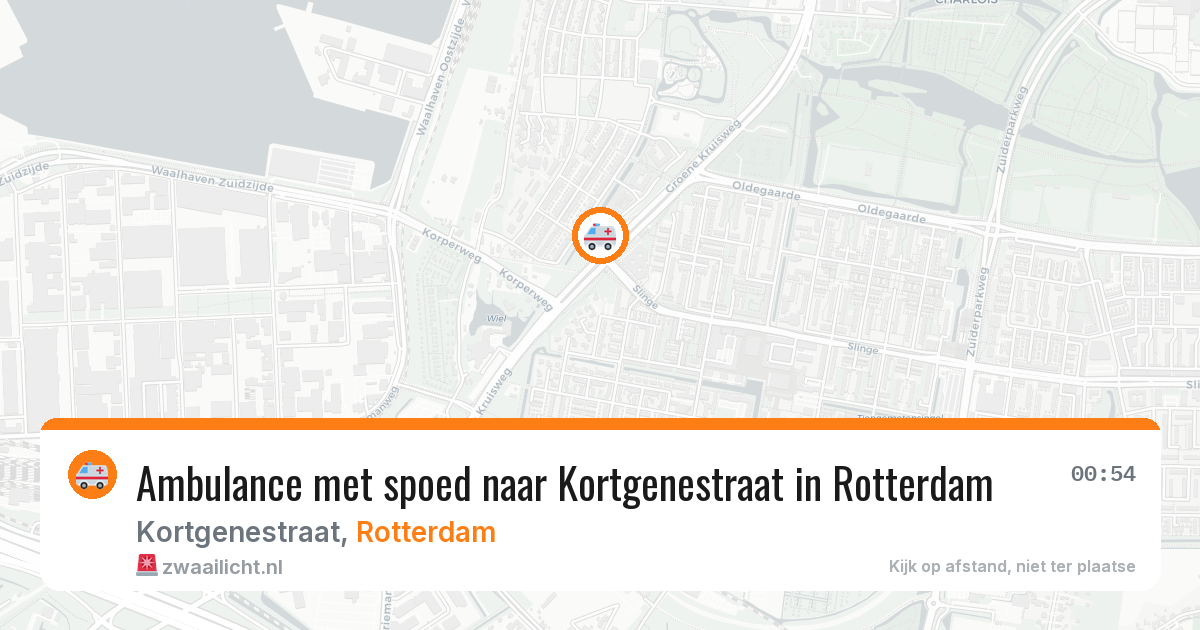 Ambulance met spoed naar Kortgenestraat in Rotterdam — 8 feb 2026