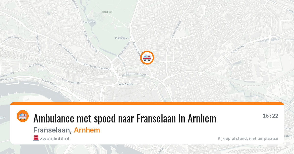 Ambulance met spoed naar Franselaan in Arnhem — 20 feb 2026