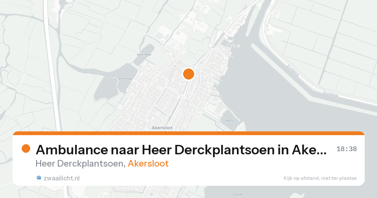 Ambulance naar Heer Derckplantsoen in Akersloot — 20 mei 2026