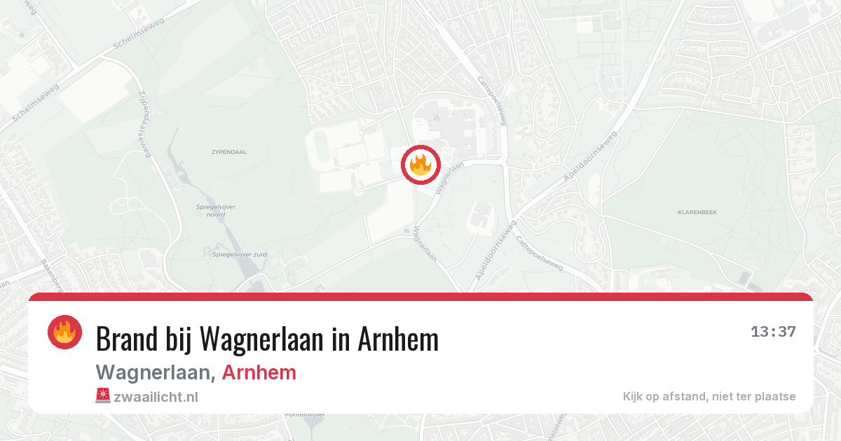 Brand bij Wagnerlaan in Arnhem — 26 jun 2026