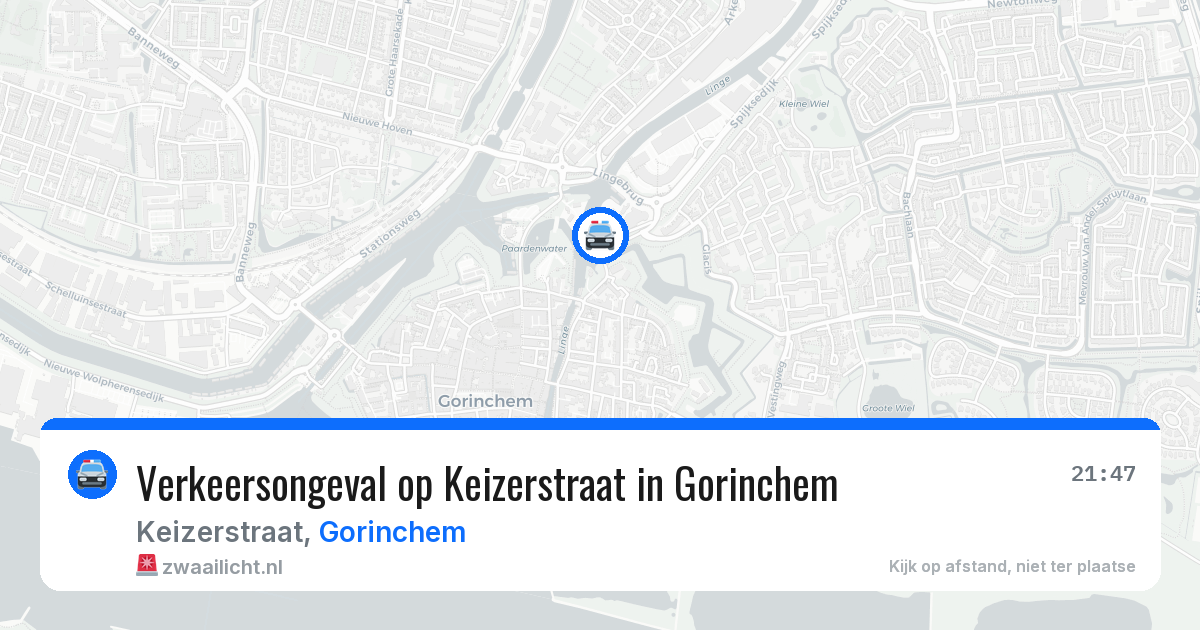 Verkeersongeval op Keizerstraat in Gorinchem — 22 jun 2026