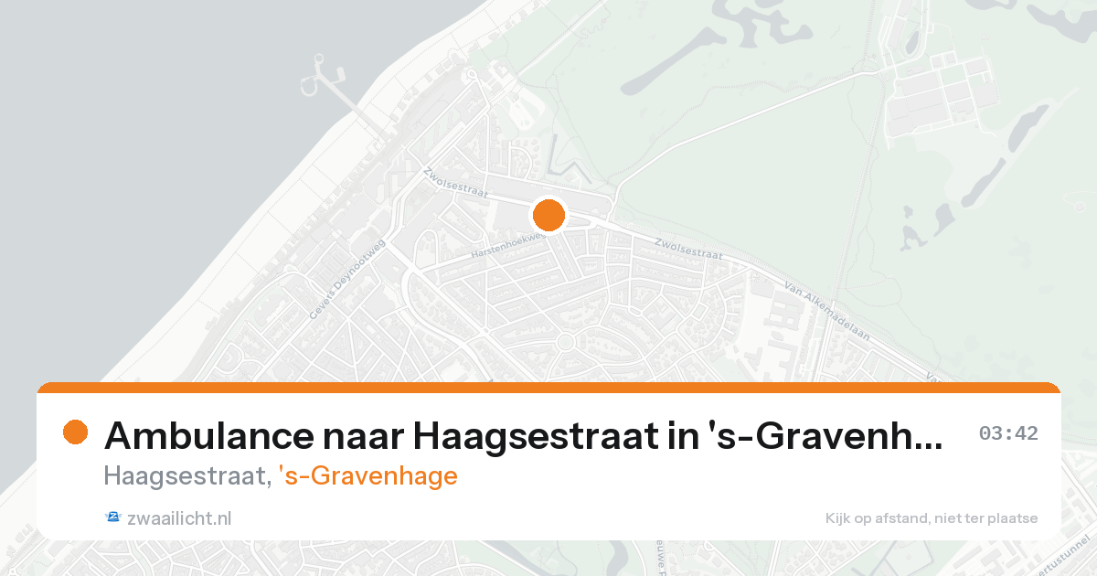 Ambulance naar Haagsestraat in 's-Gravenhage — 16 aug 2026